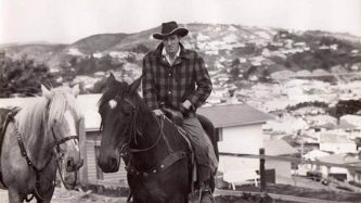 Roy Kellahan, a well-known equestrian enthusiast and entrepreneur, at his Johnsonville riding school.