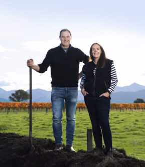 Anna and Jason Flowerday from Te Whare Ra winery